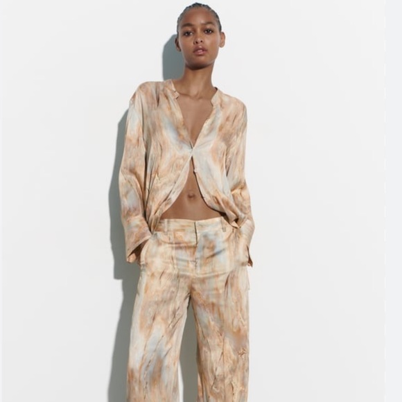 𝗡𝗪𝗧 𝗭𝗮𝗿𝗮 • Straight Leg Tie-Dye Pants - Picture 13 of 16